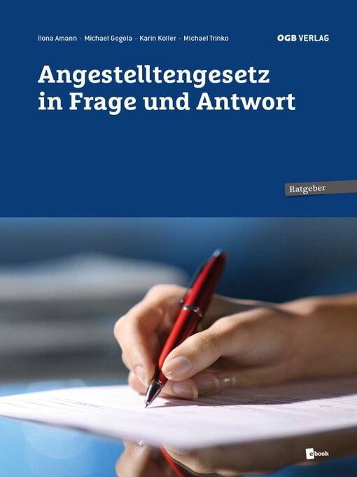 Cover image for Angestelltengesetz in Frage und Antwort